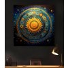 obraz na platne slunce astrologie mandala 03
