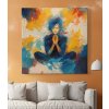 02 7846 meditace joga yoga zena divka abstrakce vira nadeje obraz na platne