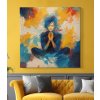 03 7846 meditace joga yoga zena divka abstrakce vira nadeje obraz na platne