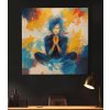 05 7846 meditace joga yoga zena divka abstrakce vira nadeje obraz na platne
