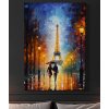 02 7900 milenci eiffelovka eiffelova vez ajfelovka pariz romantika noc obraz na platne