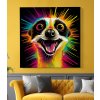 03 8205 kreslena barevna surikata meerkat surikaty vysmata smejici se obraz na platne