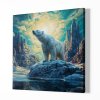 Obraz na plátně Polární medvěd, Pán sněžných hřebenů, Králové divočiny 8535 01 Obraz na plátně samotný na bílé zdi náhled