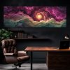 04 obraz na platne galaxie vesmir hvezdy fialova