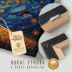 Strom života Spirála propojení Obraz na plátně struktura plátna, háček a detail rámu premium