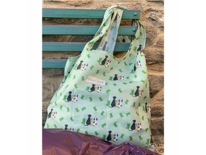 Skládací taška od Alex Clark - psi na zelené338073 re08