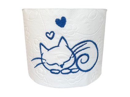 Vyšívaný toaletní papír kočka vz. 5