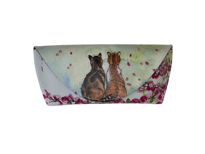 Pouzdro na brýle Alex Clark - Cats and blossom