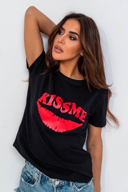 Dámské bavlněné tričko KISS ME femmefatalefashion