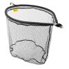 FENCL fly fishing net KING (Magnetic holder and safety cable Yes, Frame size M - 15,7" x 14", Floating version Yes, Net selection Rubberized, Handle selection Natural, Handle length 6")