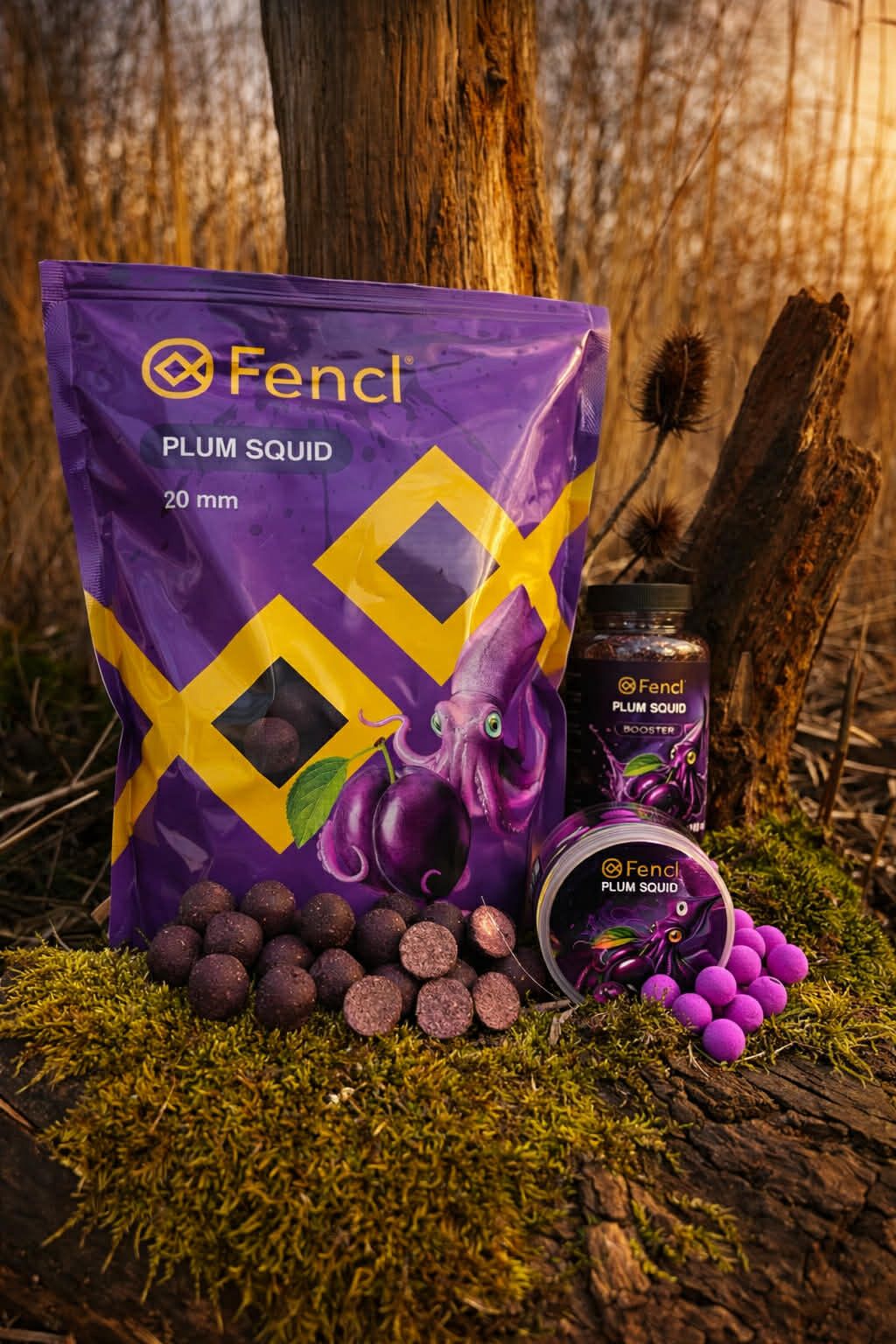 Plum Squid boilie Přírodní cesta k záběrům