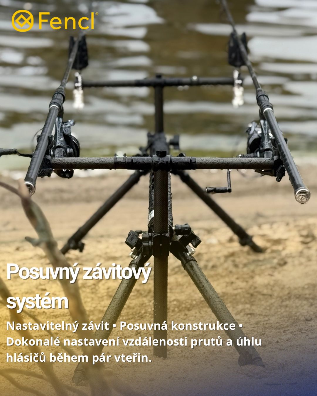 Detail uchycení Fencl Rodpod Xtreme