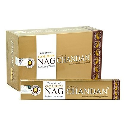 Vonné tyčinky - Golden Nag Chandan - fengsuej-obchod.sk