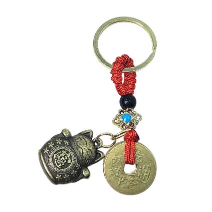 Kľúčenka Feng shui s Maneki Neko - fengsuej-obchod.sk