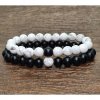 Náramky pre páry magnezit a matný ónyx