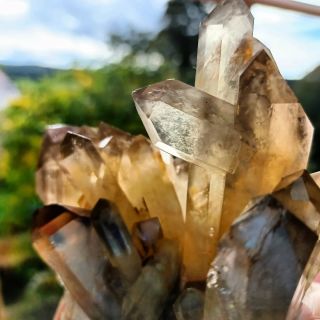 Nový přírůstek: #zahneda a #citrin z #Madagaskar #zitrin #citrine #smokyquartz #kameny #mineraly #krystaly #stones...