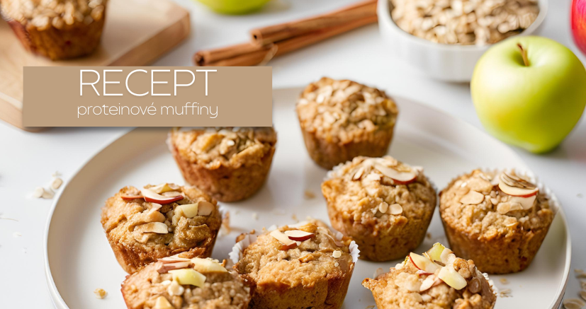Zdravé proteinové muffiny z jabłek a ovesných vloček