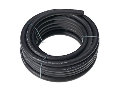Třívrstvá gumová vyztužená palivová hadice průměr 8 mm > 1 mb (10 m na kotouči)