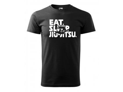 eat sleep jiu jitsu panske cerne