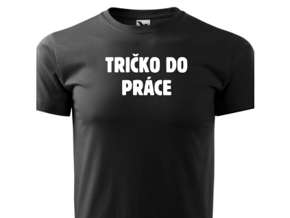 panske tricko do prace cerne