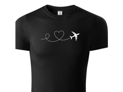 detske letadlo srdce cerne