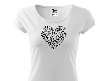 hudba srdce damske bile