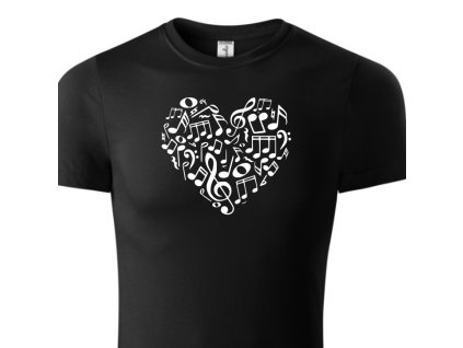 hudba srdce detske cerne