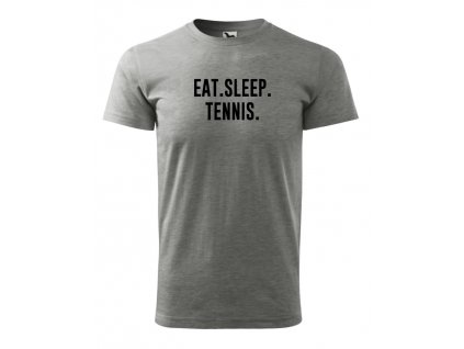 eat sleep tennis šedé