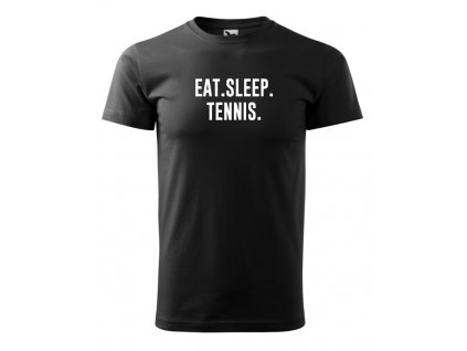 eat sleep tennis černé