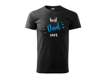 Pánské tričko Best dad - černé