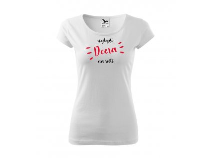nejlepší dcera na světě bílé pure red