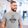 eat sleep gym šedé