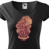 gryffindor erb lev damske cerne Cropped