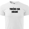 panske tricko na hrani bile