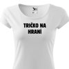 damske tricko na hrani bile