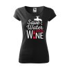 save water drink wine černé pure red
