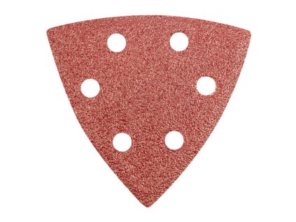 papír brusný trojhran 93 x 93 mm, K60, 5 ks v balení, s dírami Graphite