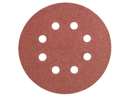 papír brusný kulatý 125 mm, K100, 5 pcs., s 8 dírami, Graphite - náhrada za 57H787