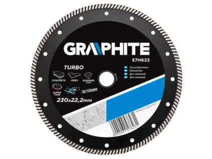 kotouč diam.230x22 segment 6x1,8mm Turbo Graphite