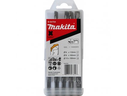Makita B-54704 SDS-plus D sada vrtáků 6-10mm 5ks