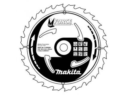 Makita B-07892 kotouč pilový dřevo MFORCE 165x2x30mm 10Z = new B-31924