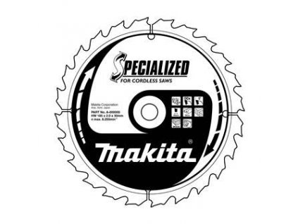 Makita B-09226 kotouč pilový dřevo SPECIALIZED 150x1.5x10mm 40Z pro aku pily STOP
