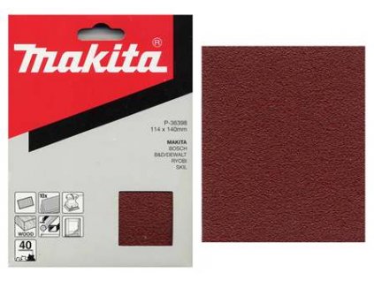 Makita P-36398 papír brusný 114x140mm K40, 10ks