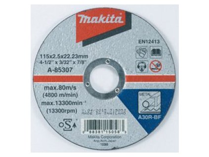 Makita A-85307 Kotouč řezný A-85307  115x2,5x22 ocel