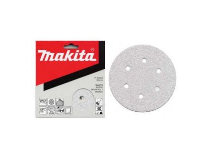 Makita P-37708 papír brusný suchý zip 150mm 6 děr K180, 10ks