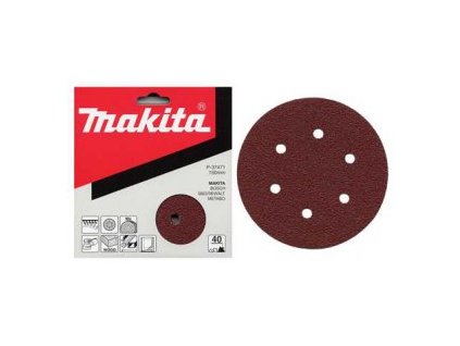 Makita P-37552 papír brusný suchý zip 150mm 6 děr K400, 10ks