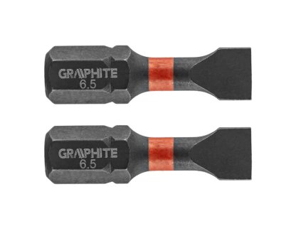 bit úderový SL6.5 x 25 mm, 2 ks plochý Graphite