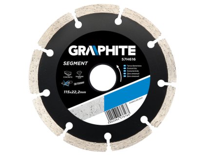 kotouč diam.115x22 segment 8x2,1mm Graphite