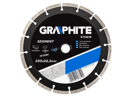 kotouč diam.230x22 segment 8x2,7mm Graphite - náhrada za 61H2s9
