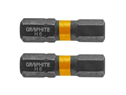 bit úderový HEX6 x 25 mm, 2 ks imbus Graphite